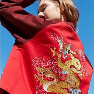 UO Silence and Noise Olympia Souvenir Coach Jacket